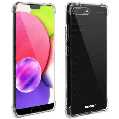 Moozy Shock Proof Silikonski ovitek za Huawei Honor 10 - prozoren, kristalno čist ovitek za telefon, mehak TPU ovitek