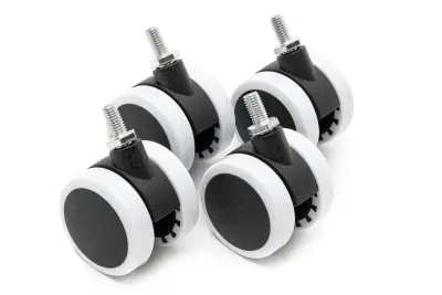 ErgoHide kolesa z zavorami (bela)