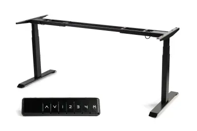 ErgoHide podnožje z nastavljivo višino (črna)