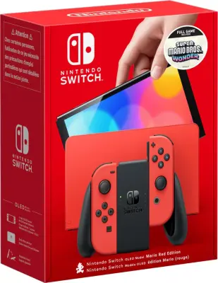 NINTENDO Switch OLED Mario Red&SMBW Bundle prenosna konzola