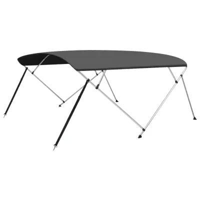 vidaXL Bimini tenda s 4 loki antracitna 243x(230-244)x137 cm