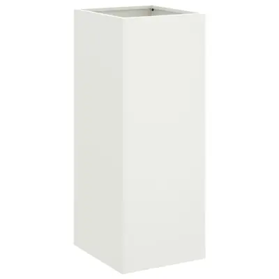 vidaXL Cvetlično korito belo 32x29x75 cm jeklo