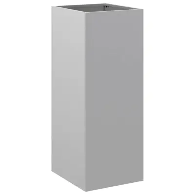vidaXL Cvetlično korito srebrno 32x29x75 cm pocinkano jeklo