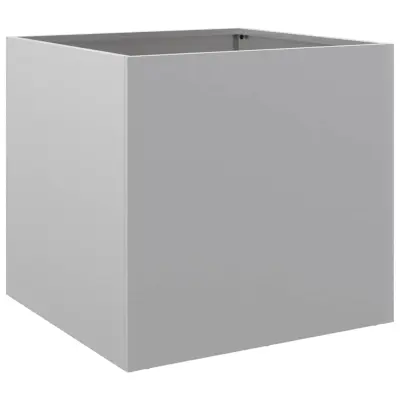 vidaXL Cvetlično korito srebrno 49x47x46 cm pocinkano jeklo