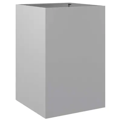 vidaXL Cvetlično korito srebrno 52x48x75 cm pocinkano jeklo