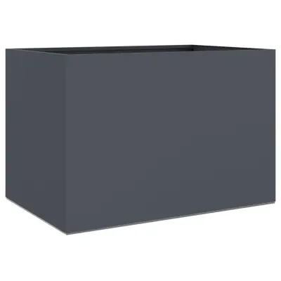 vidaXL Cvetlično korito antracit 62x40x39 cm jeklo