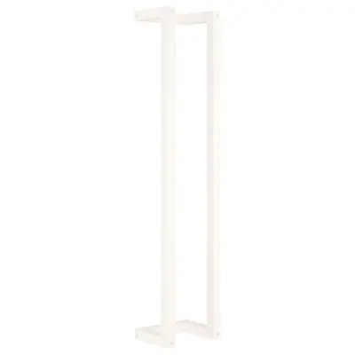 vidaXL Stojalo za brisače belo 23x18x110 cm trdna borovina
