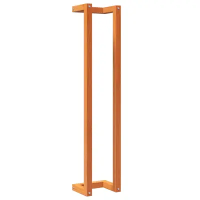 vidaXL Stojalo za brisače voščeno rjavo 23x18x110 cm trdna borovina