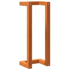 vidaXL Stojalo za brisače voščeno rjavo 23x18x60 cm trdna borovina