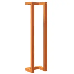 vidaXL Stojalo za brisače voščeno rjavo 23x18x90 cm trdna borovina