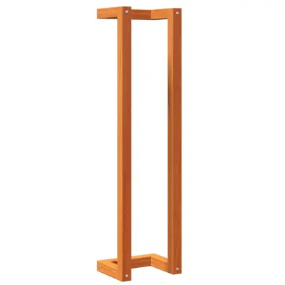 vidaXL Stojalo za brisače voščeno rjavo 23x18x90 cm trdna borovina
