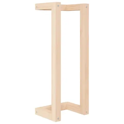 vidaXL Stojalo za brisače 23x18x60 cm trdna borovina