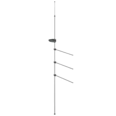 vidaXL Držalo za brisače 47x280 cm aluminij