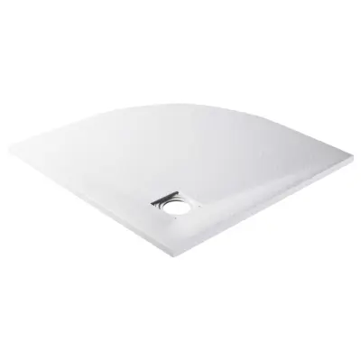 vidaXL Kad za tuš SMC bela 90x90 cm