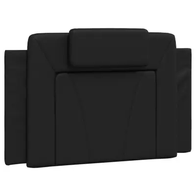 vidaXL Vzglavna stranica črna 90 cm umetno usnje