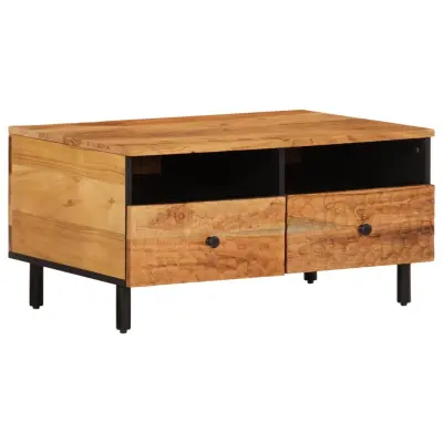 vidaXL Klubska mizica 80x54x40 cm trden akacijev les