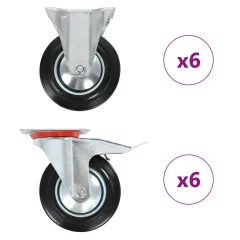 vidaXL Kolesca 12 kosov 160 mm
