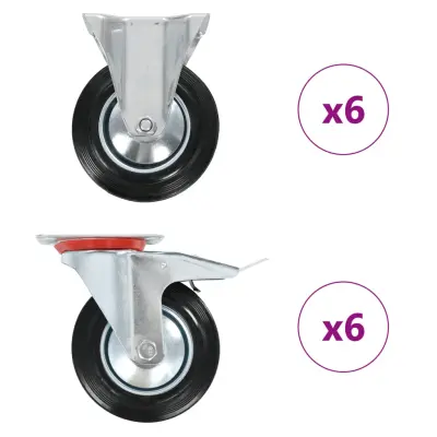 vidaXL Kolesca 12 kosov 160 mm