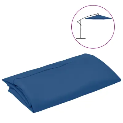 vidaXL Nadomestna tkanina za senčnik sinje modra 350 cm