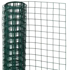 Nature Žična mreža kvadratna 1x2,5 m 25 mm jeklo z oblogo zelena