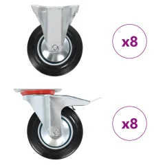vidaXL Kolesca 16 kosov 160 mm