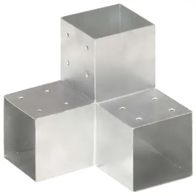 vidaXL Spojnik za steber Y oblike pocinkana kovina 101x101 mm