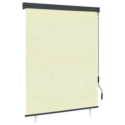 vidaXL Zunanje rolo senčilo 140x250 cm krem