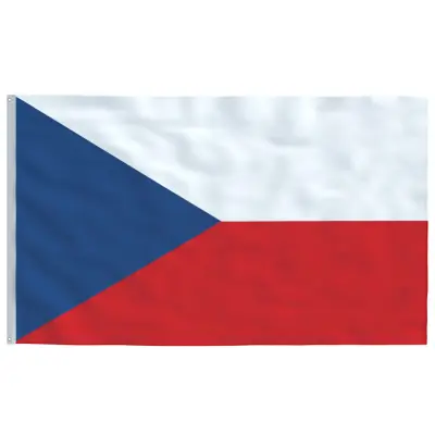 vidaXL Češka zastava 90x150 cm