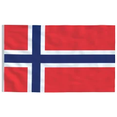 vidaXL Norveška zastava 90x150 cm