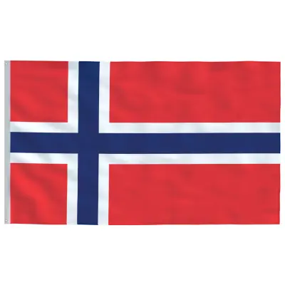 vidaXL Norveška zastava 90x150 cm
