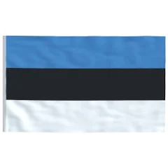 vidaXL Estonska zastava 90x150 cm