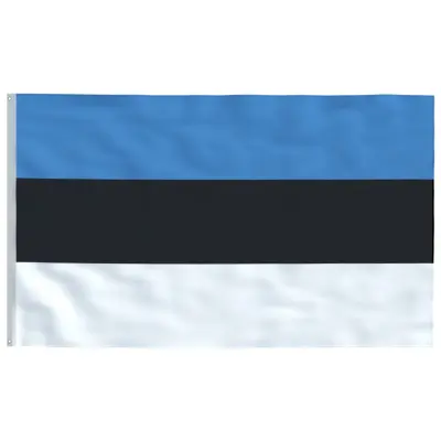 vidaXL Estonska zastava 90x150 cm