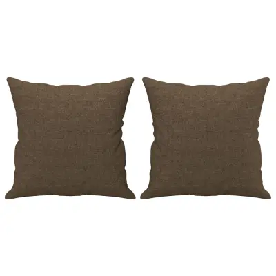 vidaXL Okrasna blazina 2 kosa rjava 40x40 cm blago