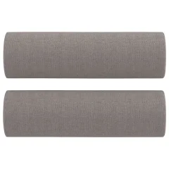 vidaXL Okrasna blazina 2 kosa taupe Ø15x50 cm blago