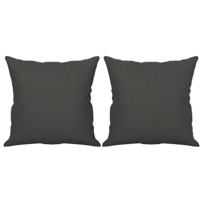vidaXL Okrasna blazina 2 kosa temno siva 40x40 cm blago