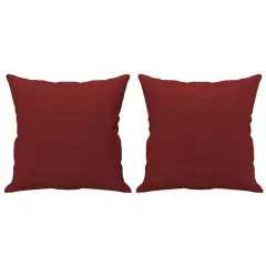vidaXL Okrasna blazina 2 kosa vinsko rdeča 40x40 cm blago