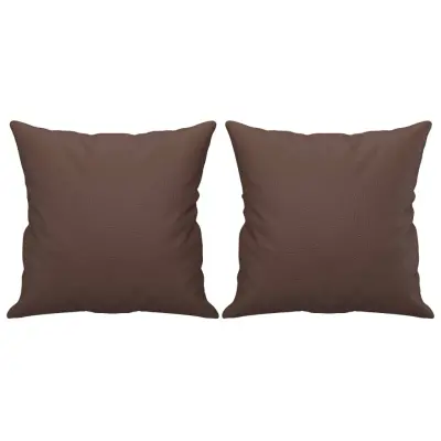 vidaXL Okrasna blazina 2 kosa rjava 40x40 cm blago