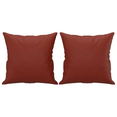 vidaXL Okrasna blazina 2 kosa vinsko rdeča 40x40 cm žamet