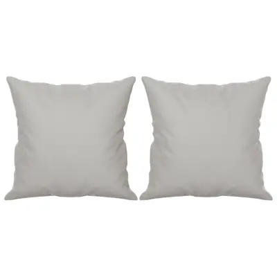 vidaXL Okrasna blazina 2 kosa svetlo siva 40x40 cm blago