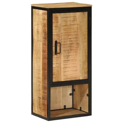 vidaXL Kopalniška omarica 40x27x90 cm trden mangov les