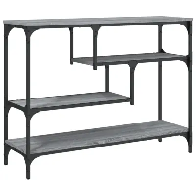 vidaXL Konzolna mizica siva sonoma 100x30x75 cm inženirski les