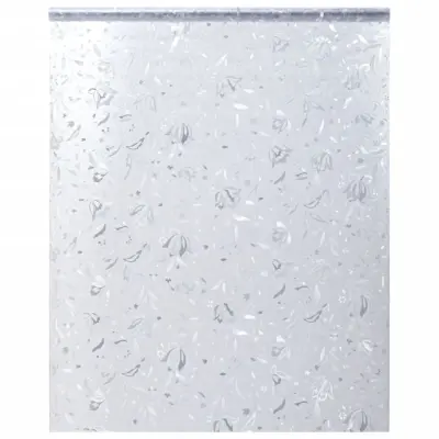 vidaXL Okenska folija matirana cvetlični vzorec 45x500 cm PVC