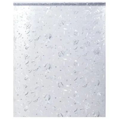 vidaXL Okenska folija matirana cvetlični vzorec 90x500 cm PVC