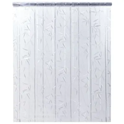 vidaXL Okenska folija matirana vzorec bambusa 45x500 cm PVC