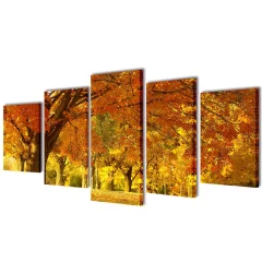 Set platen s printom javorja 100 x 50 cm
