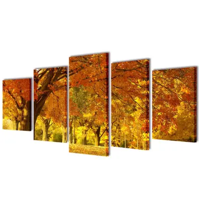 Set platen s printom javorja 100 x 50 cm
