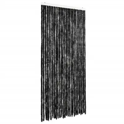 vidaXL Zavesa proti mrčesu antracitna 118x220 cm šenilja