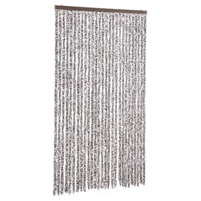 vidaXL Zavesa proti mrčesu rjava in bež 118x220 cm šenilja