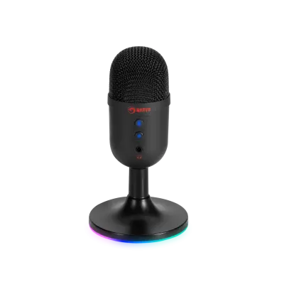 MARVO MIC-06 BK žični RGB mikrofon