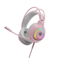 MARVO H8325 PINK žične RGB slušalke